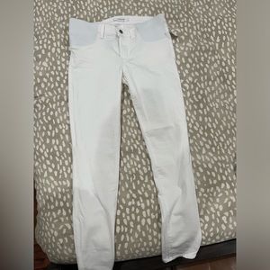 J Brand “Mama J” White Skinny Leg Maternity Jeans